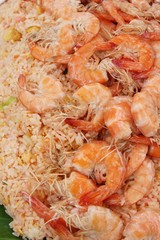 Shrimp fried rice with vegetables is delicious