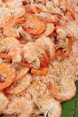 Shrimp fried rice with vegetables is delicious