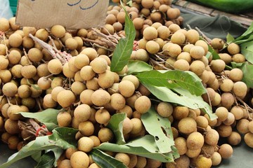 longan delicious ,Thai fruit at street food