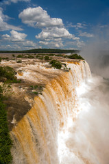 Iguaçu waterfalls on the Brazil-Argentina border, Iguaçu National Park, Paraná State, Brazil