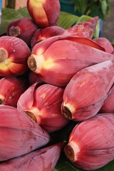 Banana blossom for cooking at street food