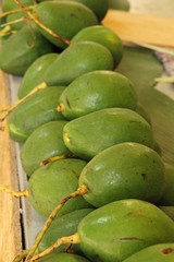 Fresh green avocado is delicious in market