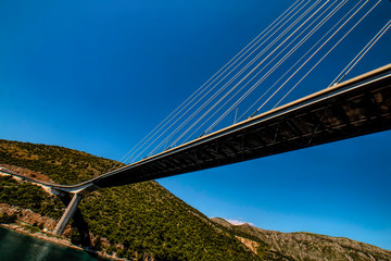 Beautiful bridge span to Dubrovnik, Croatia