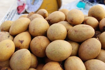 Sapodilla fruit is delicious at street food