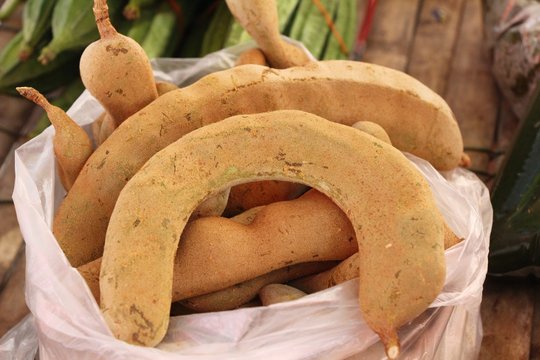 Tamarind fruit is delicious at street food