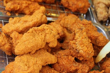 Fried chicken is delicious in street food