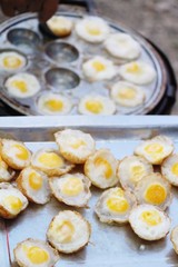 Quail eggs is delicious in street food