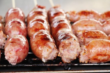 grilled sausage asia delicious at street food