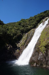 waterfall in the island