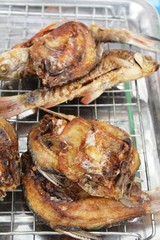 Fried fish is tasty at street food