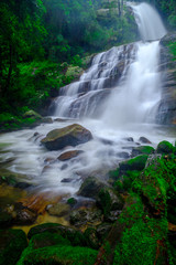 Huay Saai Leung Waterfall,Waterfall in tropical forest at inthanon national park,Thailand