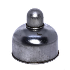 medical spirit lamp on white background