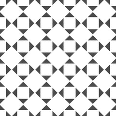 Seamless geometric pattern. Monochrome graphic repeating design. Modern minimalist stylish ornament. Vector