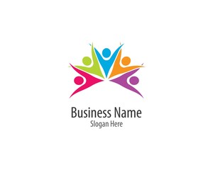 Community logo template illustration