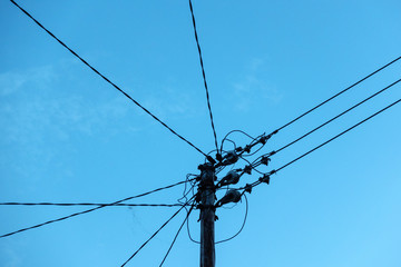 old electric pole