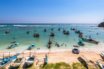 Obraz premium Weligama beach view, Sri Lanka.