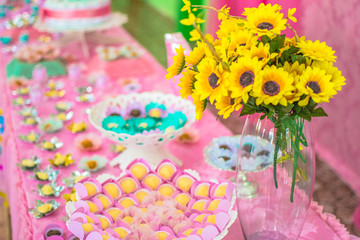 savory sweets children's parties children table colorful tastes fun