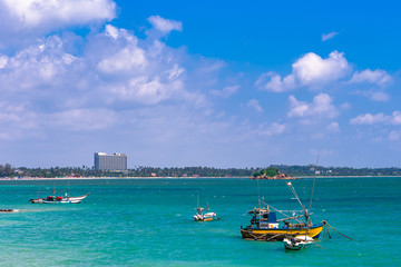 Weligama beach view, Sri Lanka.