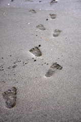 Fototapeta na wymiar baby footprint