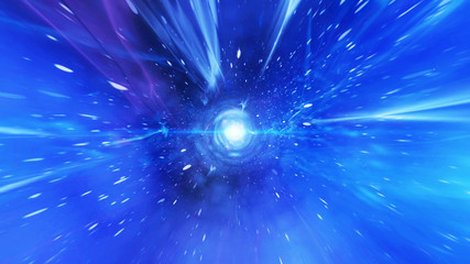 Time vortex tunnel background.Wormhole though time and space.Seamless loop wormhole straight...