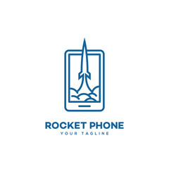 Rocket phone logo