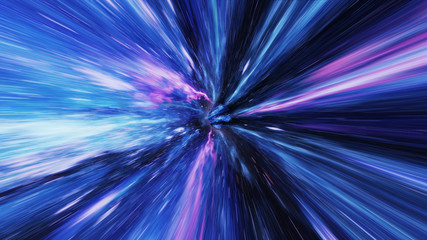 Time vortex tunnel background.Wormhole though time and space.Seamless loop wormhole straight through time and space, warp straight ahead through this science fiction - obrazy, fototapety, plakaty