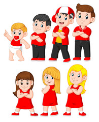 Character of man and woman in different ages 