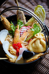 Korean fish cake hot pot 