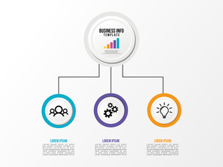 Modern Vector Infographics Elements Design Template. Business Data Visualization Infographics Timeline with Marketing Icons most useful can be used for workflow, presentation, diagrams, annual reports