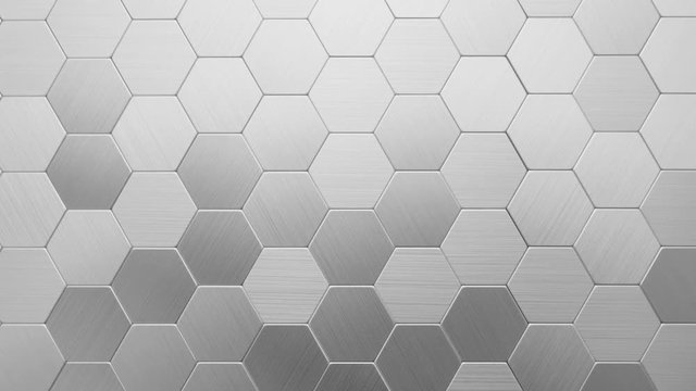 Abstract hexagon geometry background.