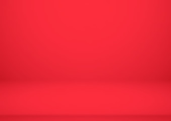 Empty red product showcase background