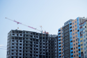 Fototapeta premium High-rise building under construction