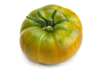 Green ripe big tomatoes