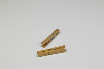 isolated wooden pin