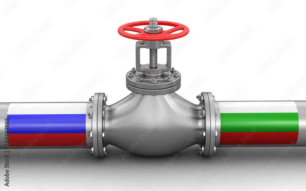 Poster pipeline with flags. image with clipping path