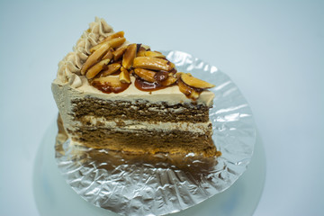 Coffee butter Cake, delicious dessert of all people from Thai people