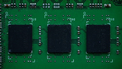 Macro photo of the chip