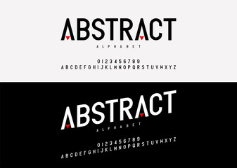 Abstract modern alphabet font. typography fonts  uppercase regular and italic fashion concept design. vector illustration