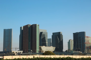 Buildings on Al reem island in Abu Dhabi, United Arab Emirates