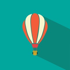 Fototapeta premium Hot air balloon icon. Flat style vector illustrations with shadows.
