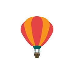 Naklejka premium Ikona balon na gorące powietrze