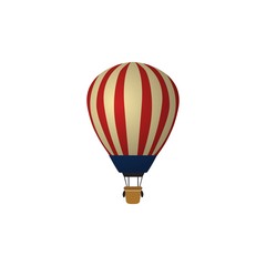 Naklejka premium Hot air balloon icon
