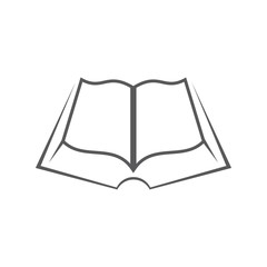 Book icon isolated on white background