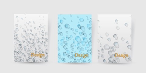 flyer brochure design template water aqua splash bottle drops element design