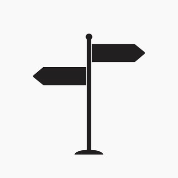 Signpost Vector Icon