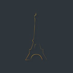 Eiffel tower vector illustration