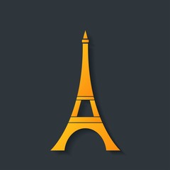 Eiffel tower vector illustration