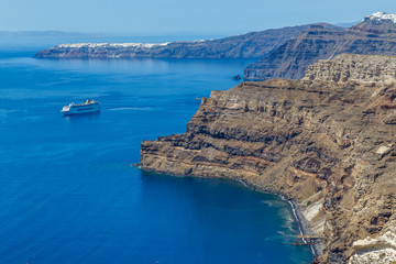 Obraz premium One of the most beautiful islands in the world, Santorini, Caldera, Oia, Greece
