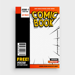 comic magazine book cover layout design © starlineart
