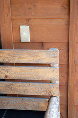 Outer chair button switch Japan Asia Wooden chair close